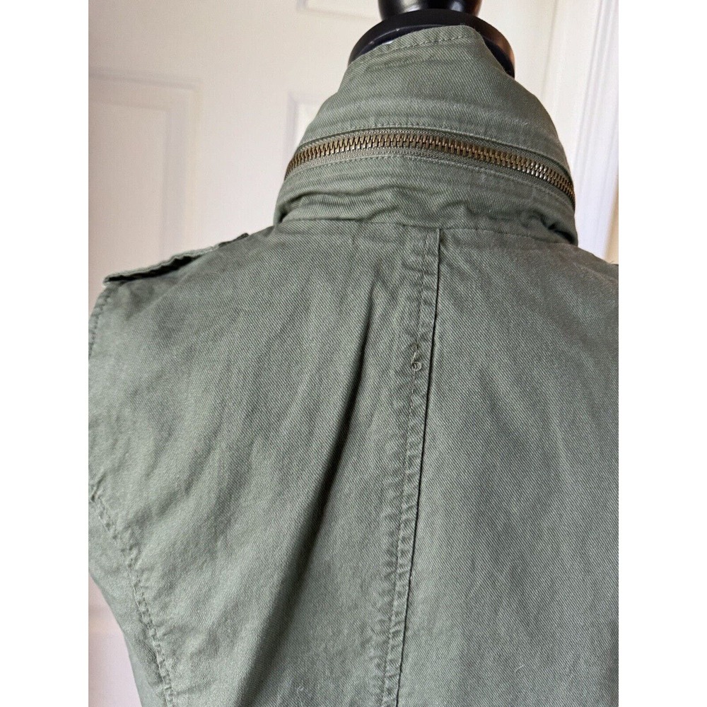Stitch Fix Market Spruce Sleeveless Cargo Vest Olive Green Womens Medium Classic - Picture 4 of 9
